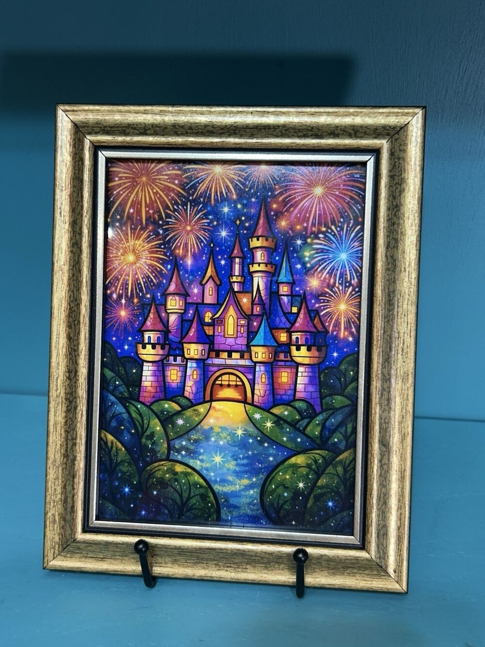 Disney Magic Kingdom Castle Fireworks 5x7 Framed Print 2026 Limited Edition